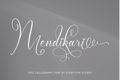Mendikari - Chic Calligraphy Font