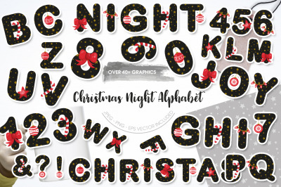 Christmas Night Alphabet