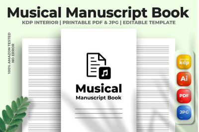 Musical Manuscript Book KDP Interior