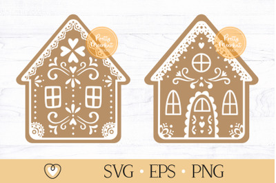 Gingerbread house svg, Christmas svg, Gingerbread house cut file