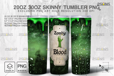 20oz Spooky Potion Skinny Tumbler Design, Sublimation Design PNG