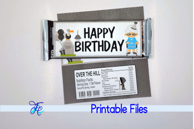 Happy Birthday Woman Candy Bar Wrapper