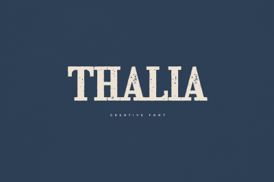 Thalia creative font