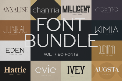 Creative font bundle Vol 1