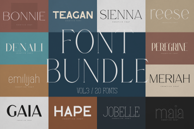 Creative font bundle Vol 3