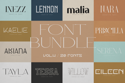 Creative font bundle Vol 4