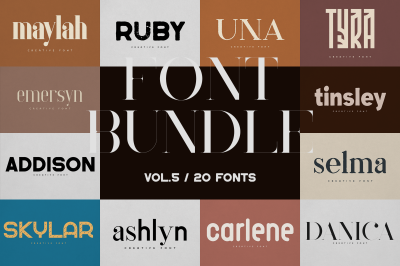 Creative font bundle Vol 5