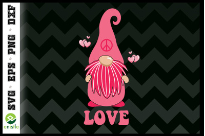 Valentine Hippie Gnome Love Hat