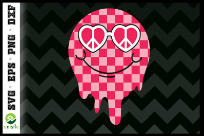 Retro valentine Groovy Smiley Face