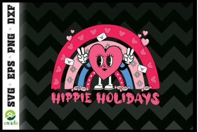 Have a Hippie Holidays Rainbow Valentine