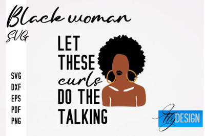 Black Woman SVG | Women Power SVG | Beauty SVG Design