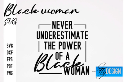 Black Woman SVG | Women Power SVG | Beauty SVG Design