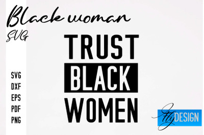 Black Woman SVG | Women Power SVG | Beauty SVG Design