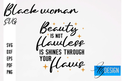 Black Woman SVG | Women Power SVG | Beauty SVG Design