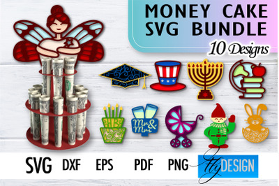 Money Cake SVG | Money Holder SVG Design | Gift SVG Design