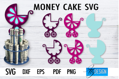 Money Cake SVG | Money Holder SVG Design | Gift SVG Design