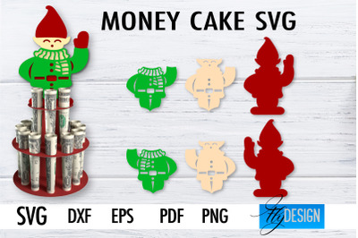 Money Cake SVG | Money Holder SVG Design | Gift SVG Design