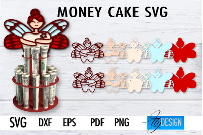 Money Cake SVG | Money Holder SVG Design | Gift SVG Design