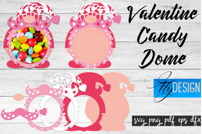 Valentine Candy Dome SVG | Candy Holders SVG | Treat Box SVG