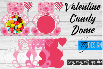 Valentine Candy Dome SVG | Candy Holders SVG | Treat Box SVG