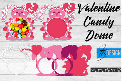 Valentine Candy Dome SVG | Candy Holders SVG | Treat Box SVG