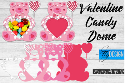 Valentine Candy Dome SVG | Candy Holders SVG | Treat Box SVG