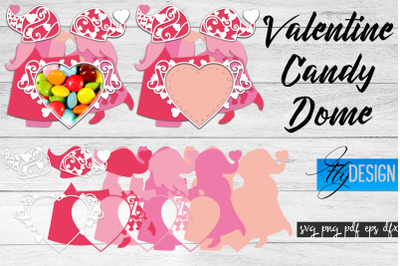 Valentine Candy Dome SVG | Candy Holders SVG | Treat Box SVG