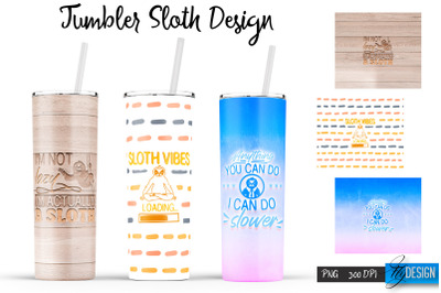 Sloth Tumbler | Sloth Design | Lazy SVG | Sloth 20 Oz Tumbler| Tumbler