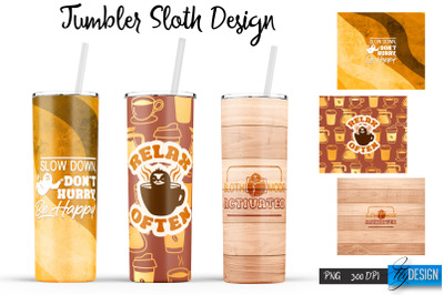 Sloth Tumbler | Sloth Design | Lazy SVG | Sloth 20 Oz Tumbler| Tumbler