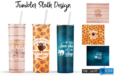 Sloth Tumbler | Sloth Design | Lazy SVG | Sloth 20 Oz Tumbler| Tumbler