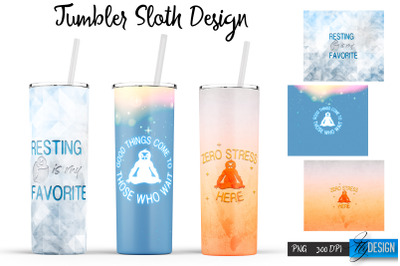 Sloth Tumbler | Sloth Design | Lazy SVG | Sloth 20 Oz Tumbler| Tumbler