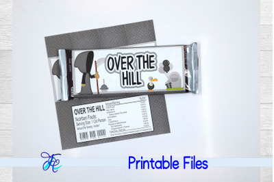 Over The Hill Grim Reaper Candy Bar Wrapper