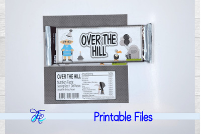 Over The Hill Woman Candy Bar Wrapper