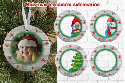 Christmas ornaments sublimation | Photo Christmas ornament