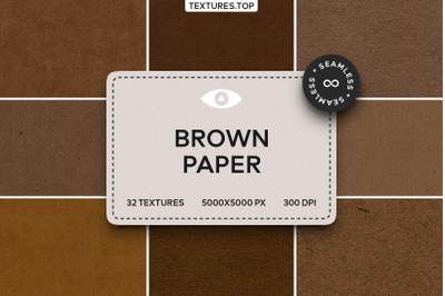 32 Seamless Brown Paper Texture Pack