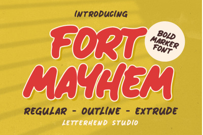 Fort Mayhem - Bold Marker Font