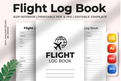 Flight Log Book KDP Interior