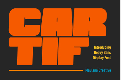 Cartif Heavy Bold Sans Display Font