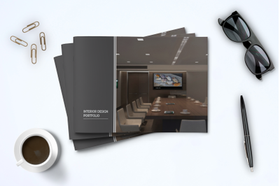 A5 Interior Design Portfolio Template