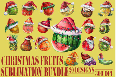 Xmas Fruits Bundle-20 Designs-221125