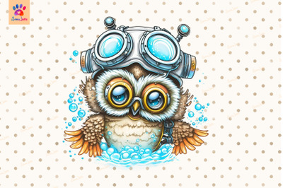 Diver Owl Cute Animal Lover