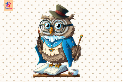 Professor Owl Cute Animal Lover