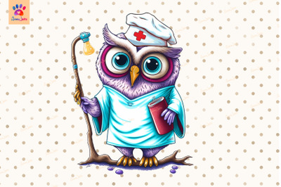 Nurse Owl Cute Animal Lover