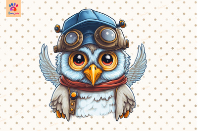 Pilot Owl Cute Animal Lover