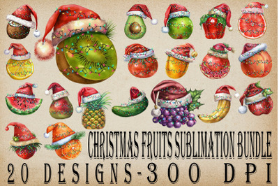 Xmas Fruits Bundle-20 Designs-221127