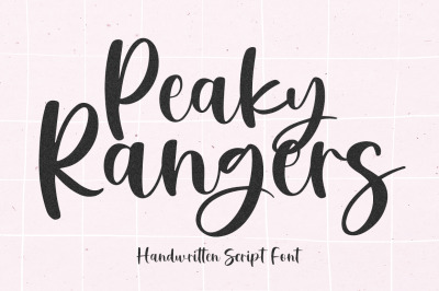 Peaky Rangers | Handwritten Script Font