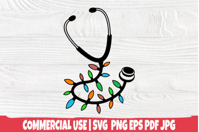 Stethoscope SVG / Nurse Christmas Shirt Svg / Doctor Svg