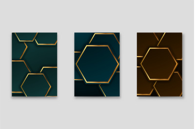 About Set Gold Abstract Background Elegant Graphic