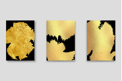 Set Gold Abstract Background Elegant Graphic