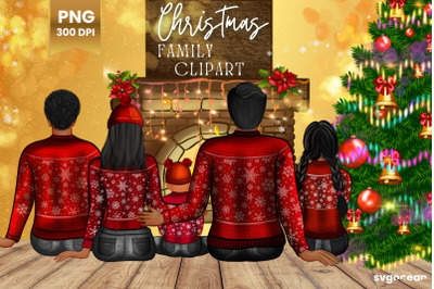 Christmas Family Clipart Bundle | Parents &amp; Kids | Cozy Winter Sublima